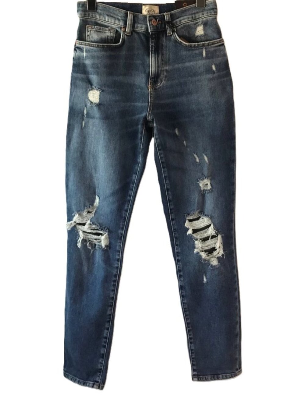 COJ High‑Rise Distressed Mom Jeans • Vintage Wash • NWT Size 25 - Picture 10 of 13